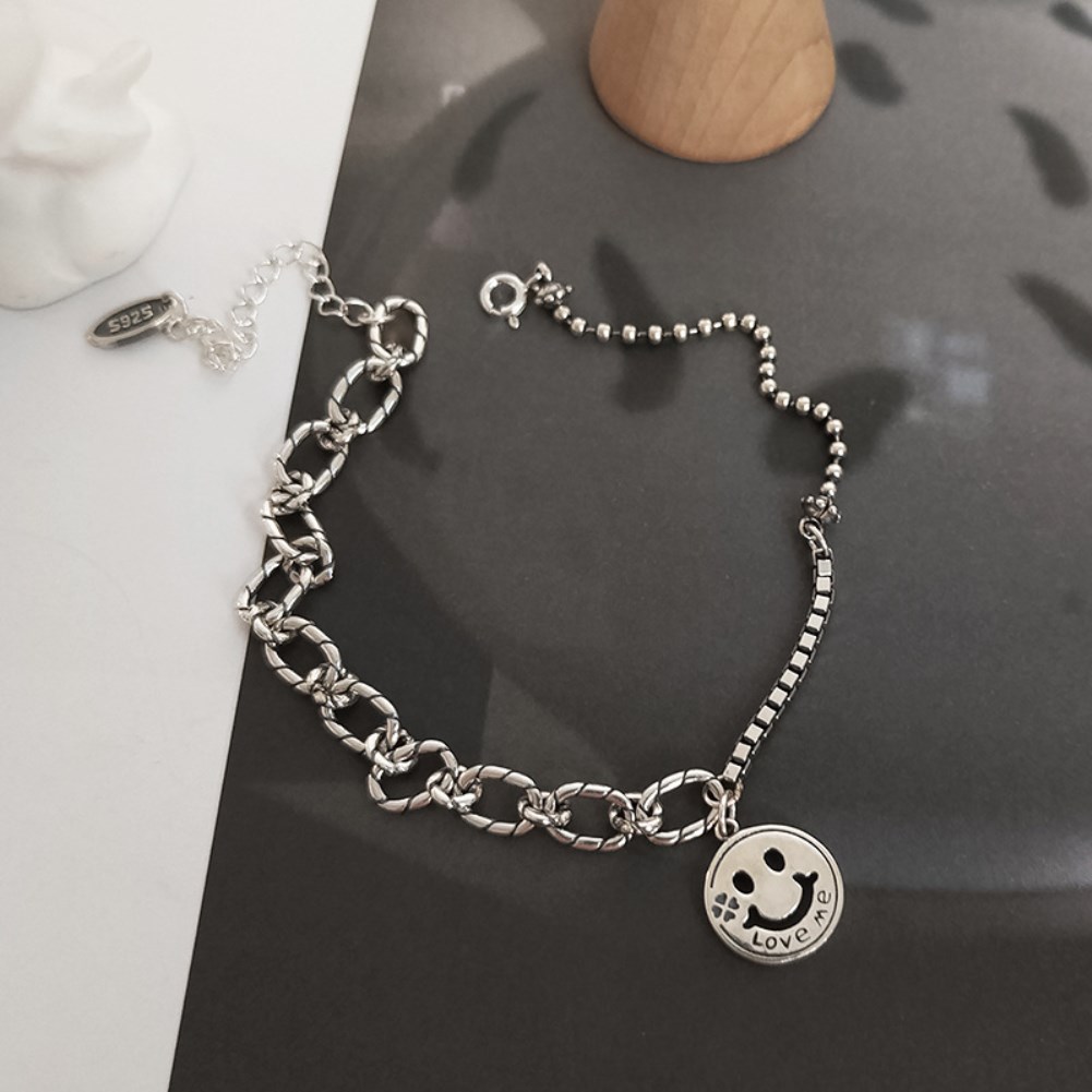 925 Sterling Silver Smile Bracelet