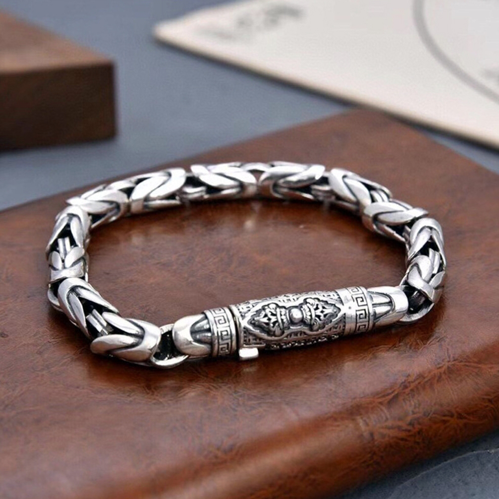 Modern Silver Chain Bracelet For Men No:5 | Boutique Ottoman Jewelry Store