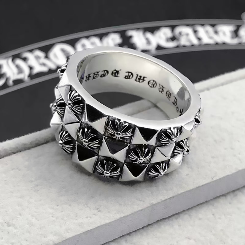 925 Sterling Silver Color Diamond Index Finger Ring Women's Retro Scale  Design | eBay